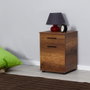 Hanah Home Mesilla de noche Kmd-511-Oo-1 Oslo y Nogal